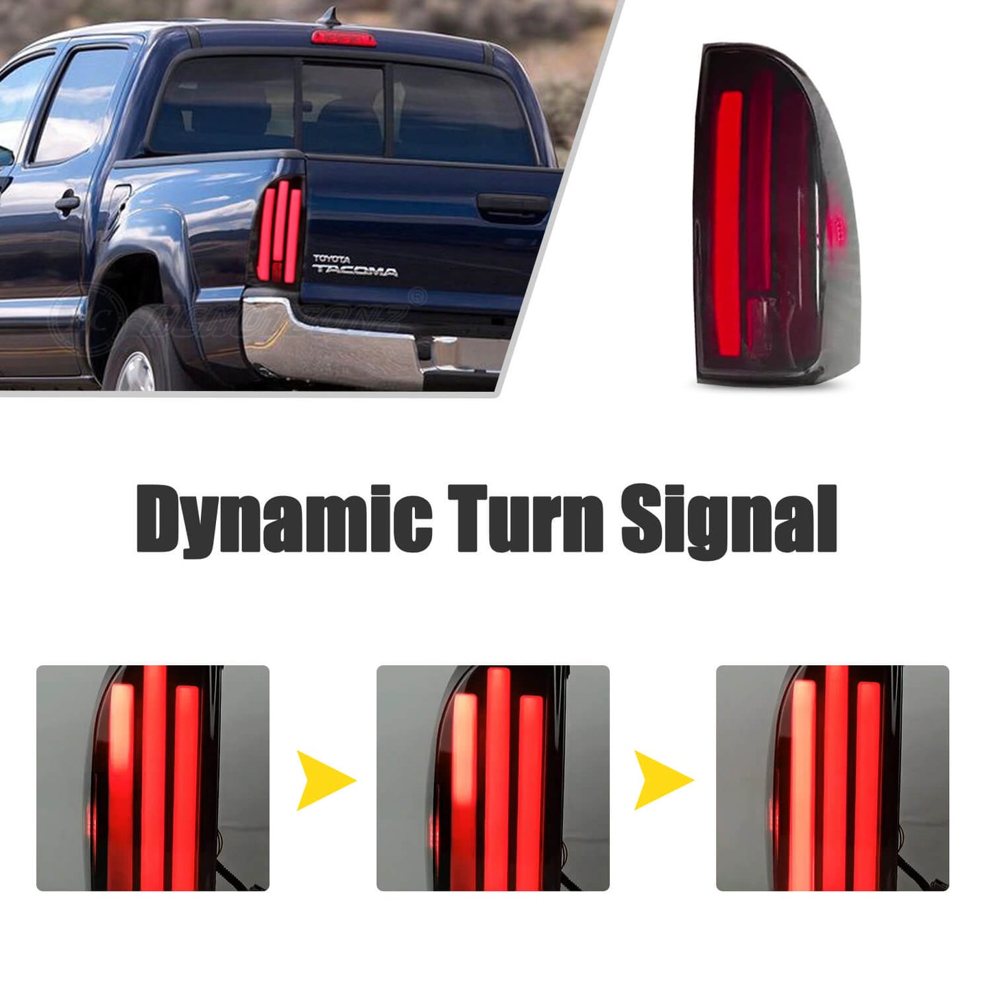 HCMOTION LED Taillight For Toyota Tacoma 2005-2015