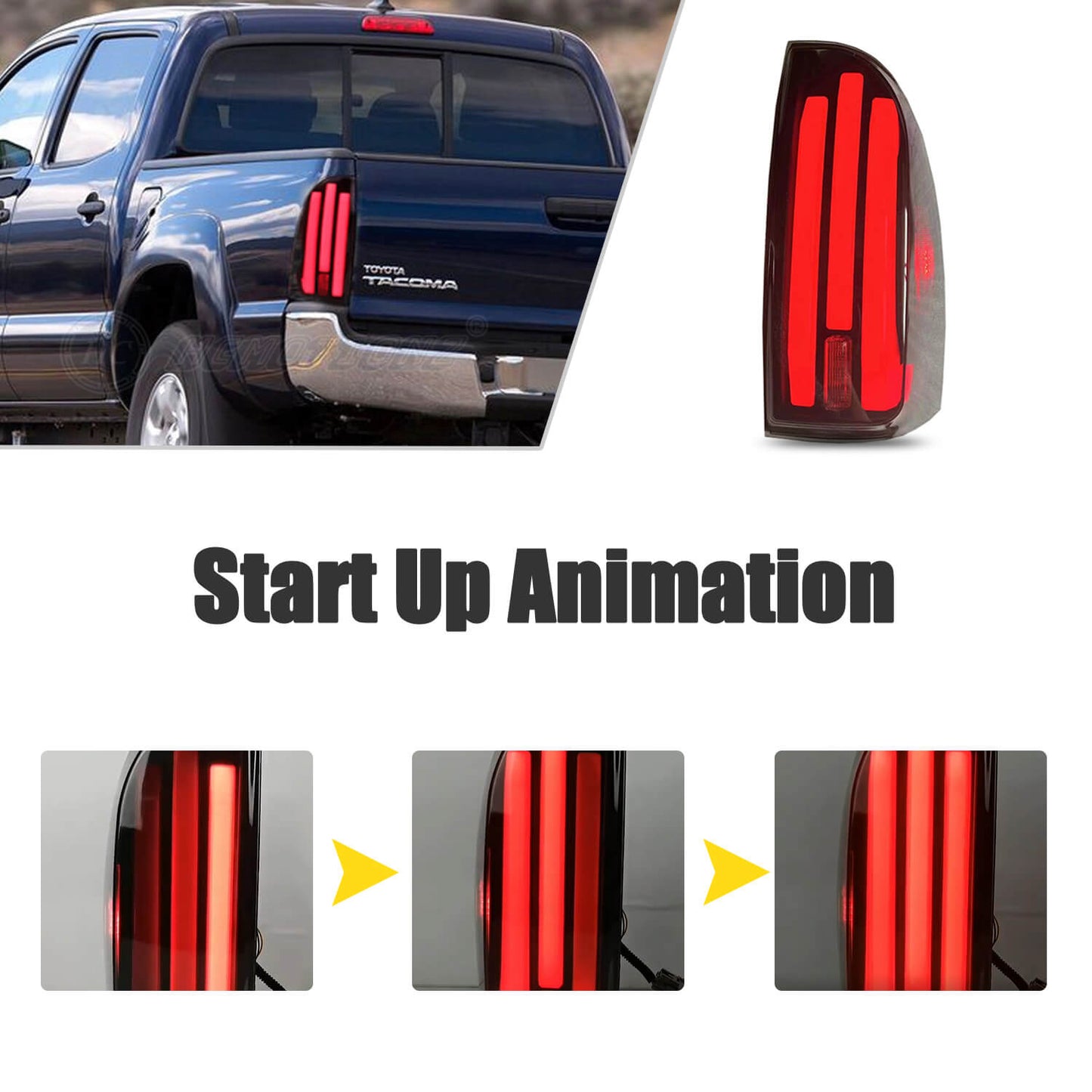 HCMOTION LED Taillight For Toyota Tacoma 2005-2015