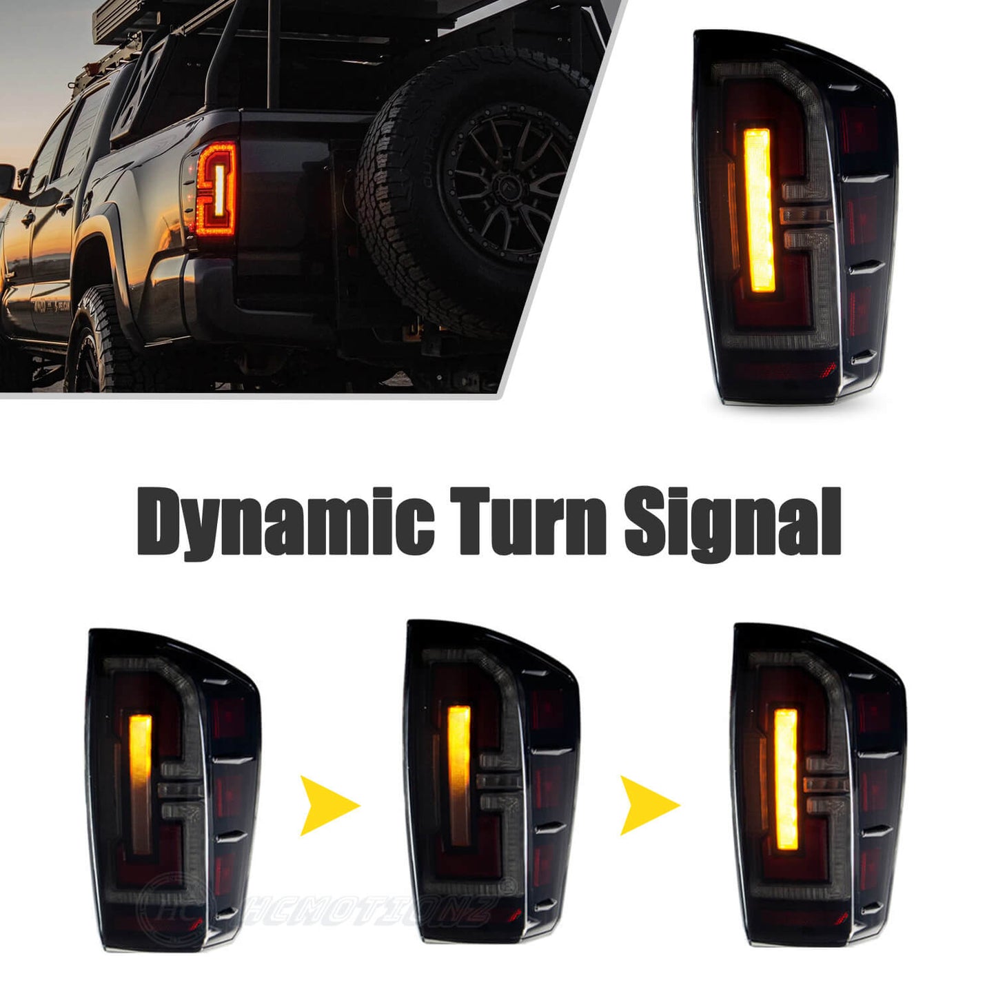 HCMOTION RGB LED Taillight For Toyota Tacoma 2016-2022