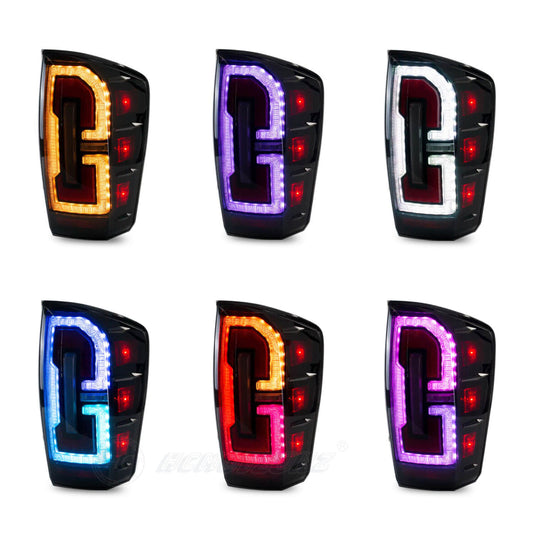 HCMOTION RGB LED Taillight For Toyota Tacoma 2016-2022