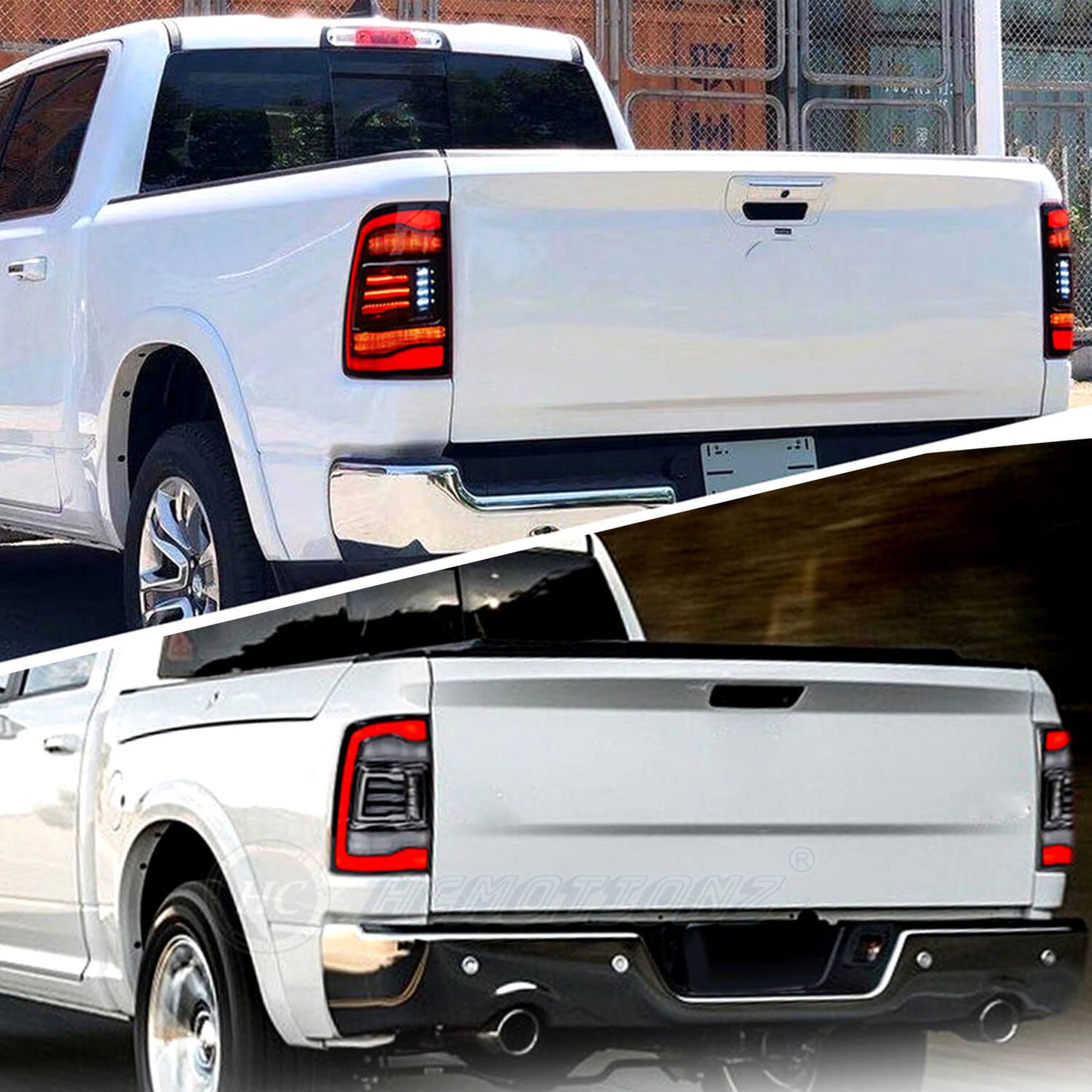 HCMOTION LED Tail Lights for Dodge Ram 2009-2018