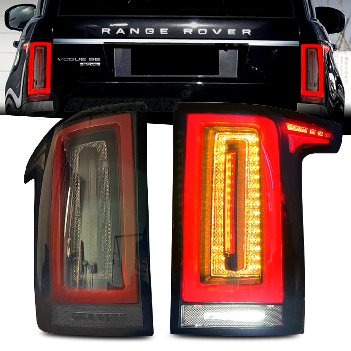 HCMOTION LED Tail Lights For Range Rover 2012-2021 4th Start UP Animation