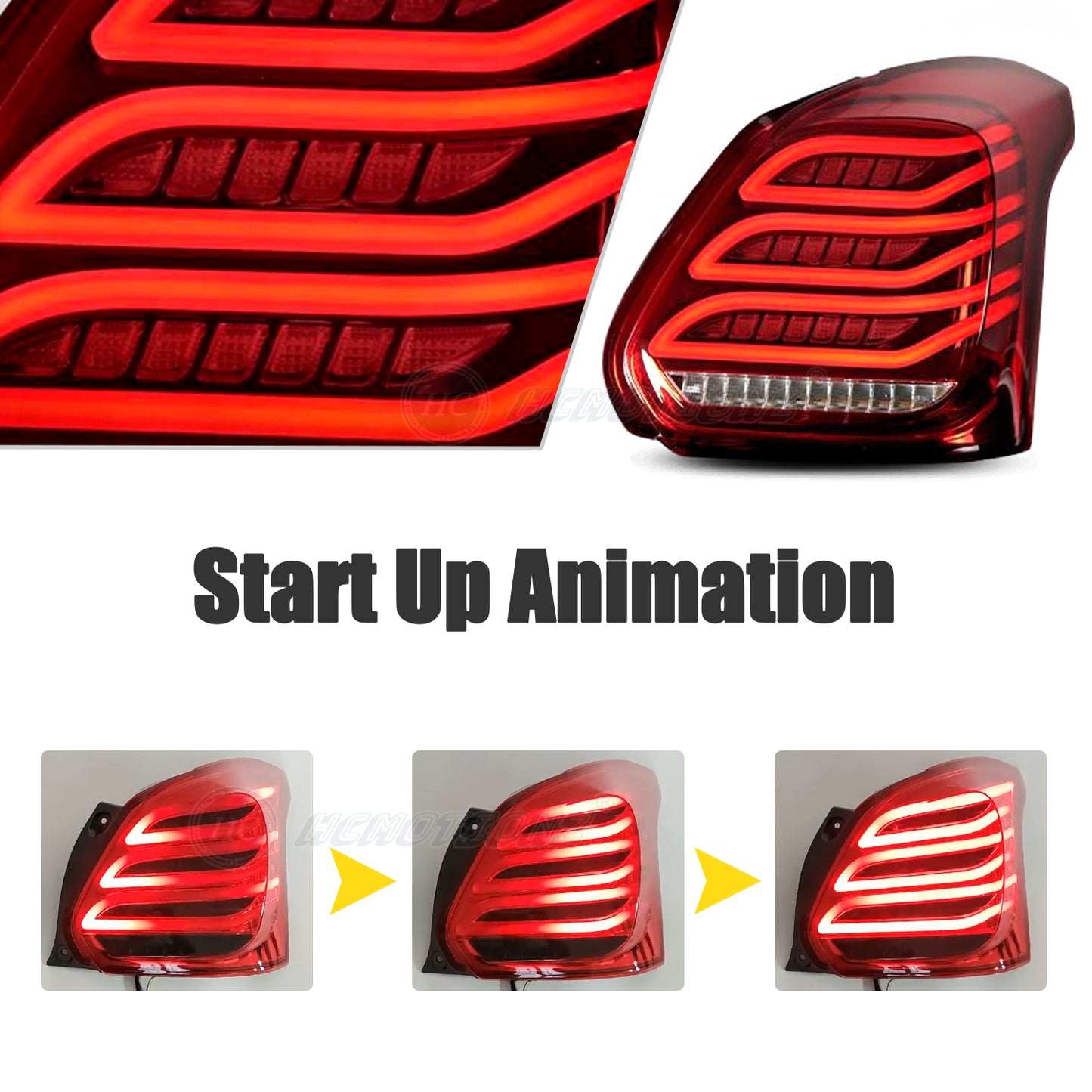 HCMOTION LED Tail Lights For Suzuki Swift 2017-2022