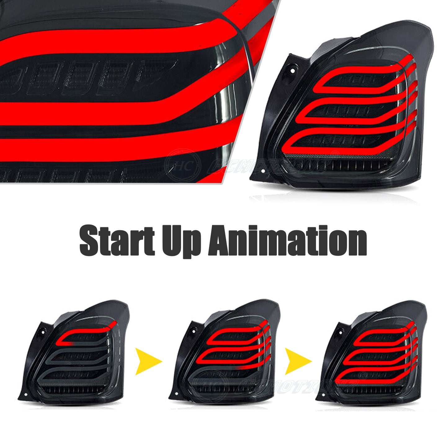 HCMOTION LED Tail Lights For Suzuki Swift 2017-2022