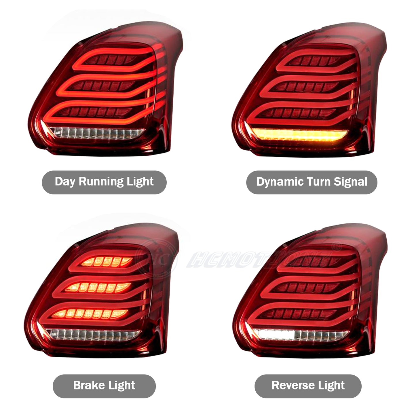 HCMOTION LED Tail Lights For Suzuki Swift 2017-2022