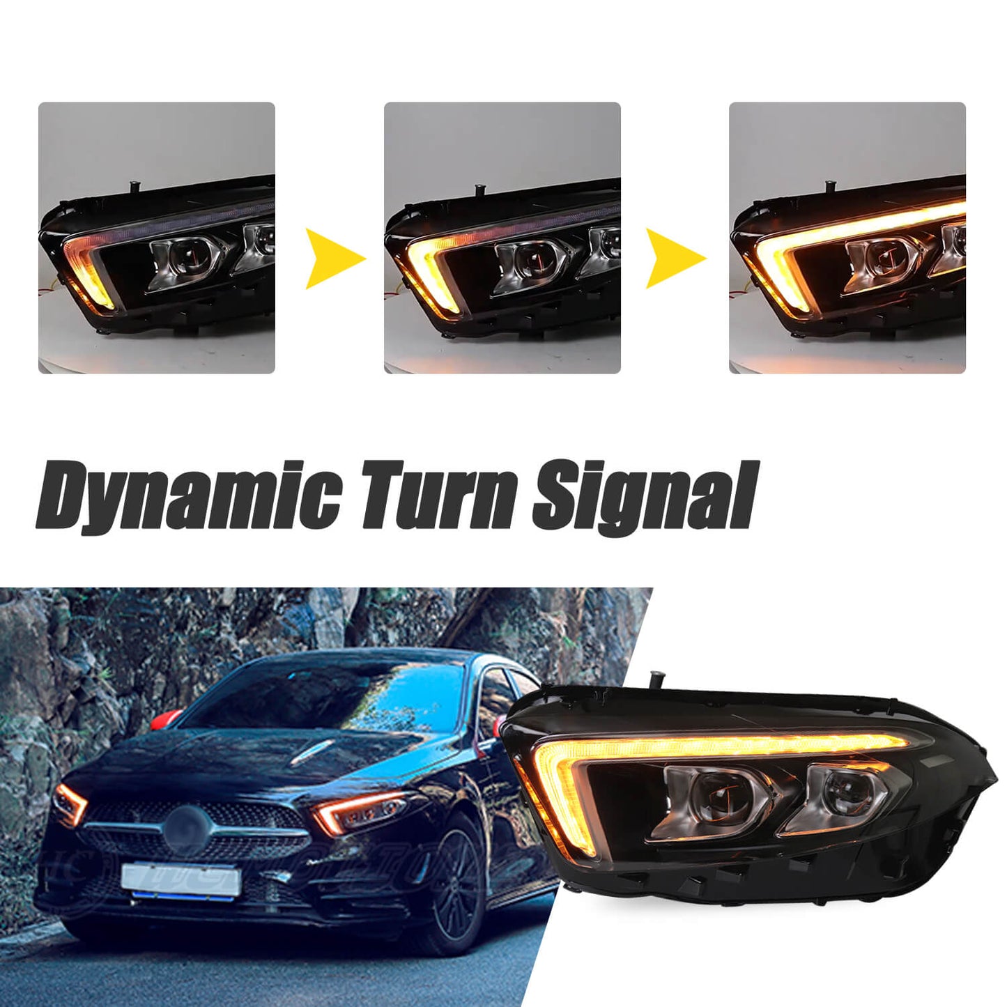 HCMOTION For Mercedes A180 2018-2022 LED Headlights