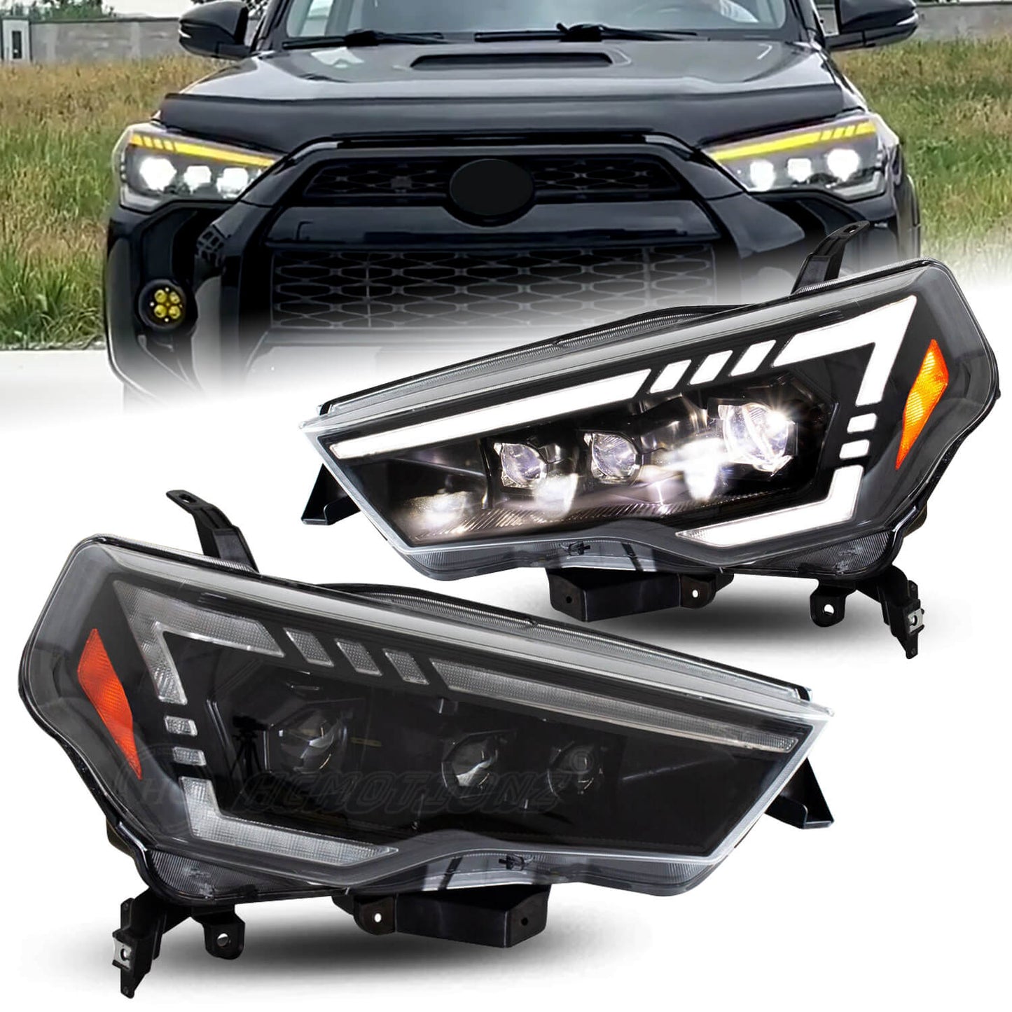 HCMOTION LED Headlights for Toyota 4Runner 2014-2023 SR5 TRD Off Road Lmited