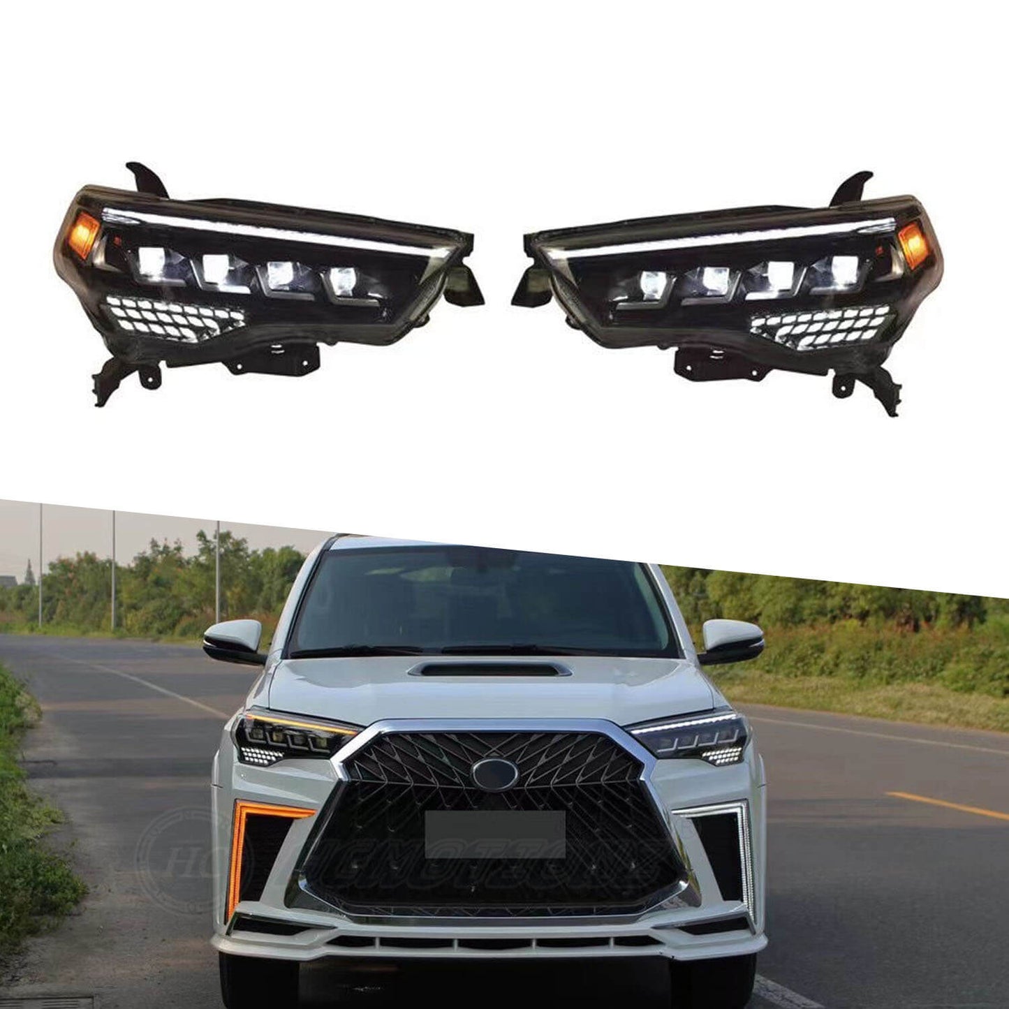HCMOTION LED Headlights for Toyota 4Runner 2014-2023 SR5 TRD Off Road Lmited