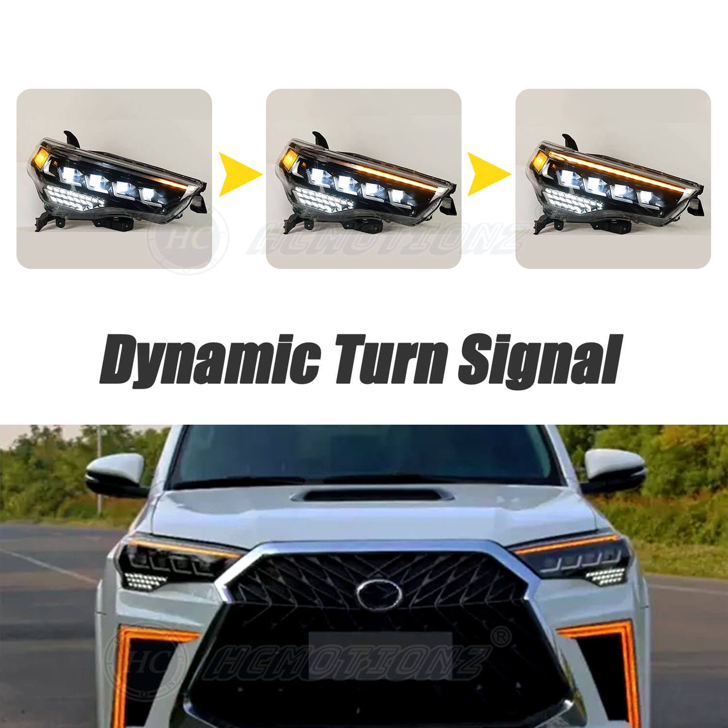 HCMOTION LED Headlights for Toyota 4Runner 2014-2023 SR5 TRD Off Road Lmited