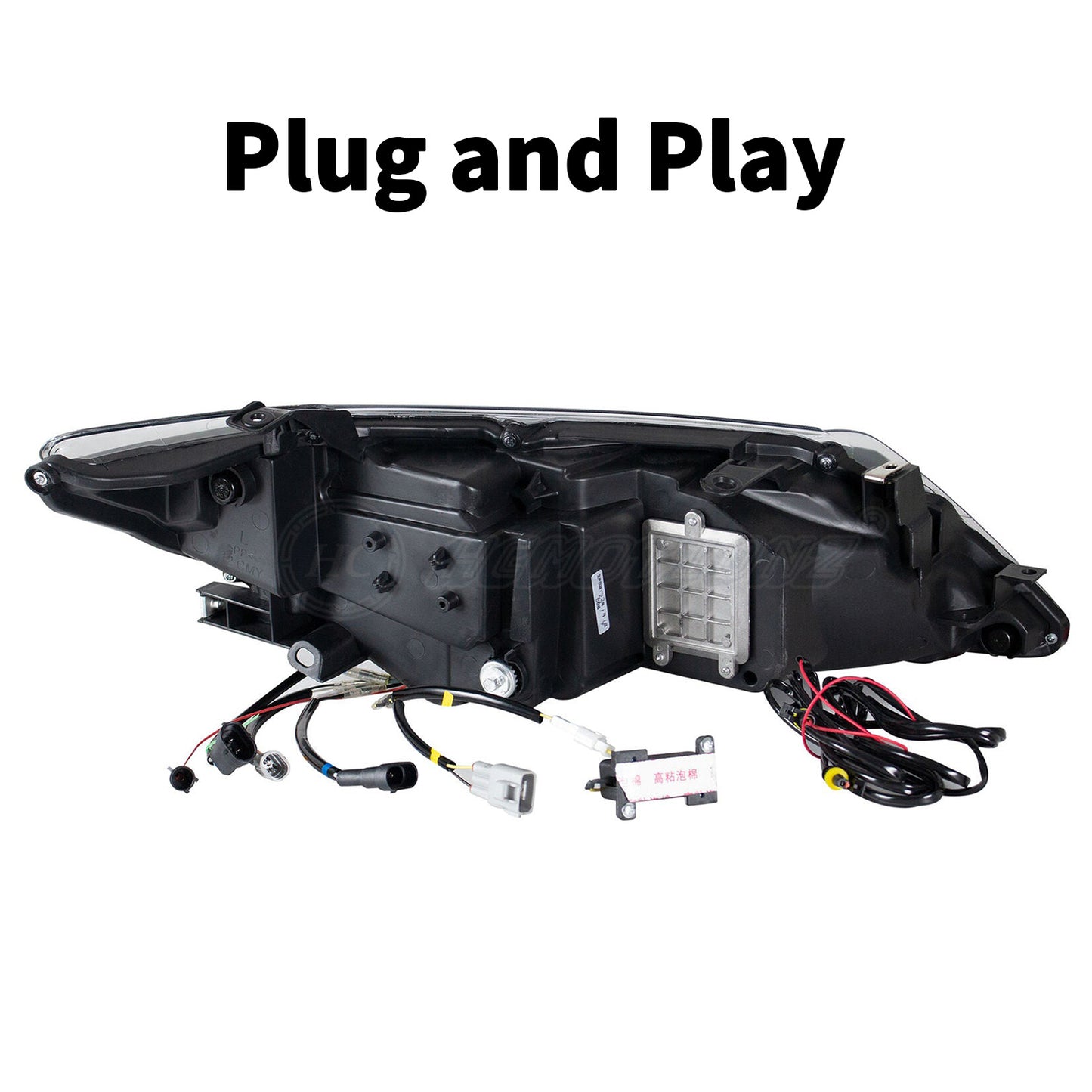 HCMOTION LED Headlights For Toyota Camry 2012-2014 DRL Start UP Animation
