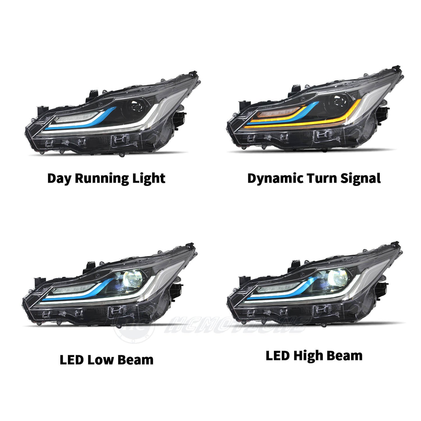 HCMOTION For Toyota Corolla 2019-2022 middel east version LED Headlights