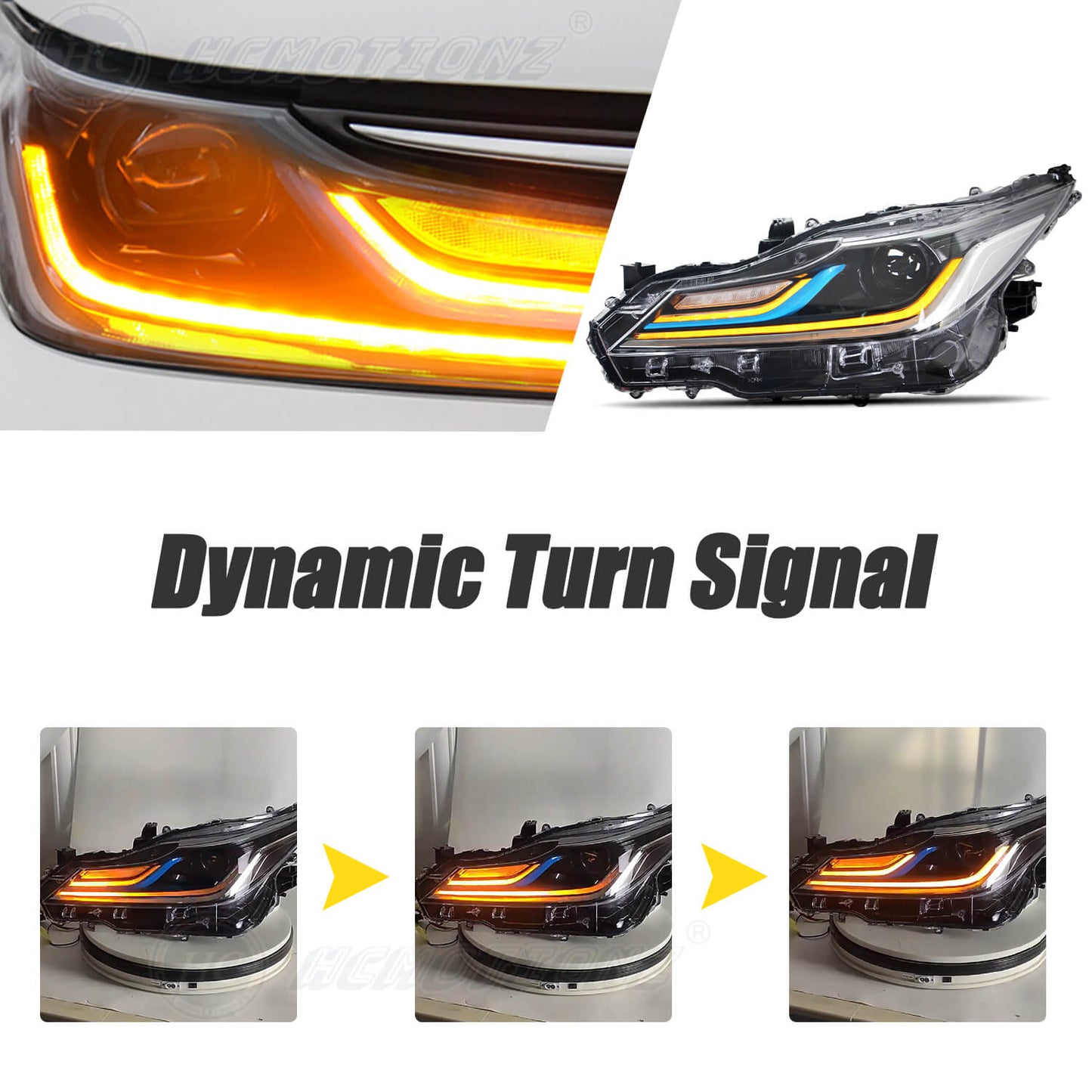 HCMOTION For Toyota Corolla 2019-2022 middel east version LED Headlights