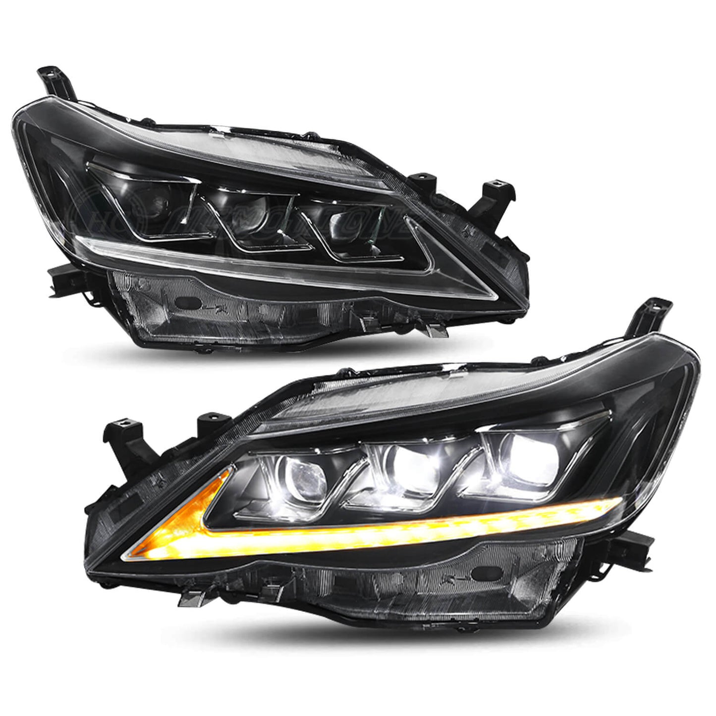 HCMOTION LED Headlights 10-13 For Toyota Mark X /Reiz