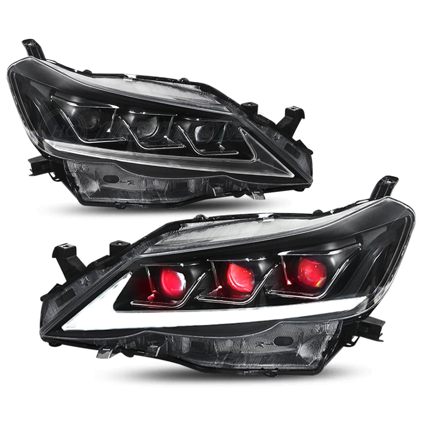 HCMOTION LED Headlights 10-13 For Toyota Mark X /Reiz