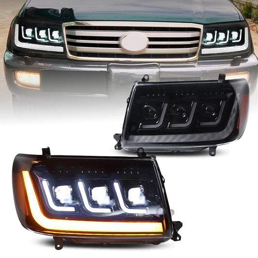 HCMOTION LED Headlights For Toyota Land Cruiser (J100) 1998-2007 Start UP Animation With Sequential Turn Signal
