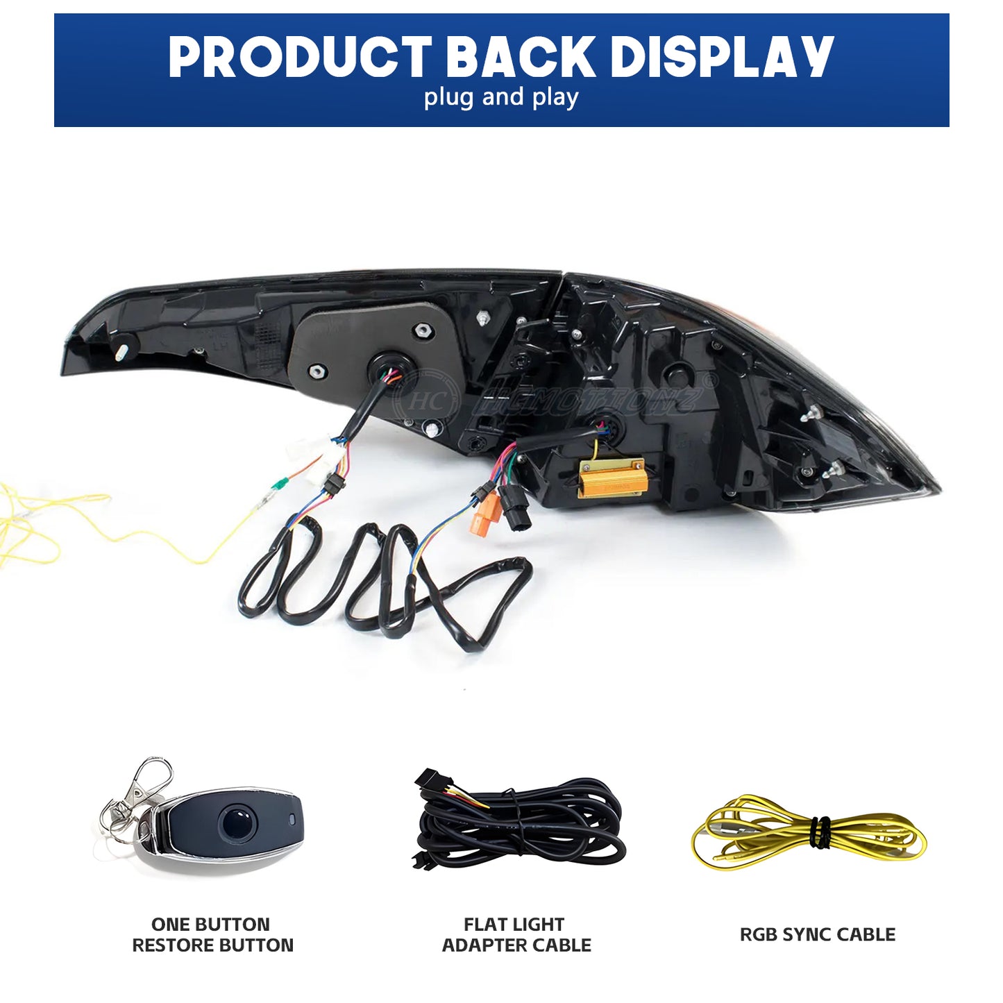 HCMOTION 11th Gen Honda Civic RGB LED Tail Lights 2022-2025 Sedan