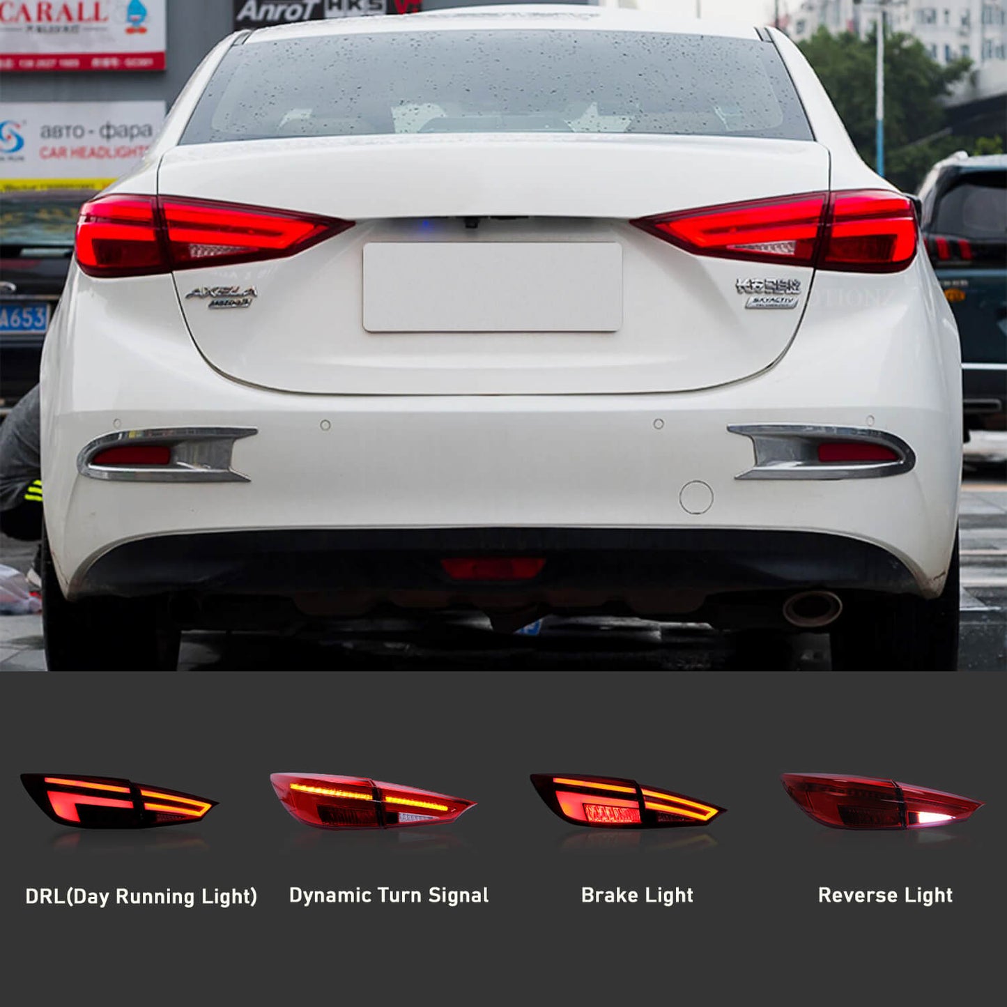 HCMOTION Tail Lights For Mazda 3/Axela 2014-2018
