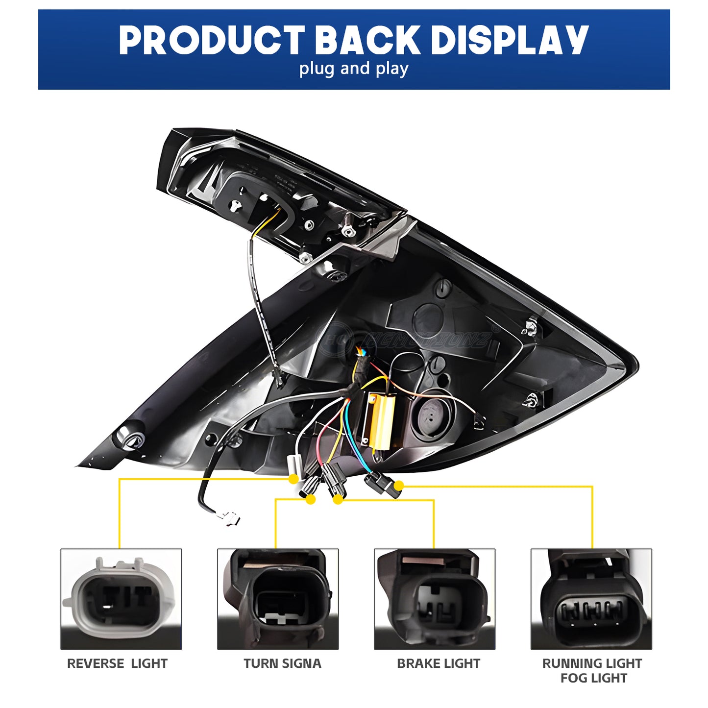 HCMOTION LED Tail Lights for Honda Civic 2017-2021 Hatchback Customization