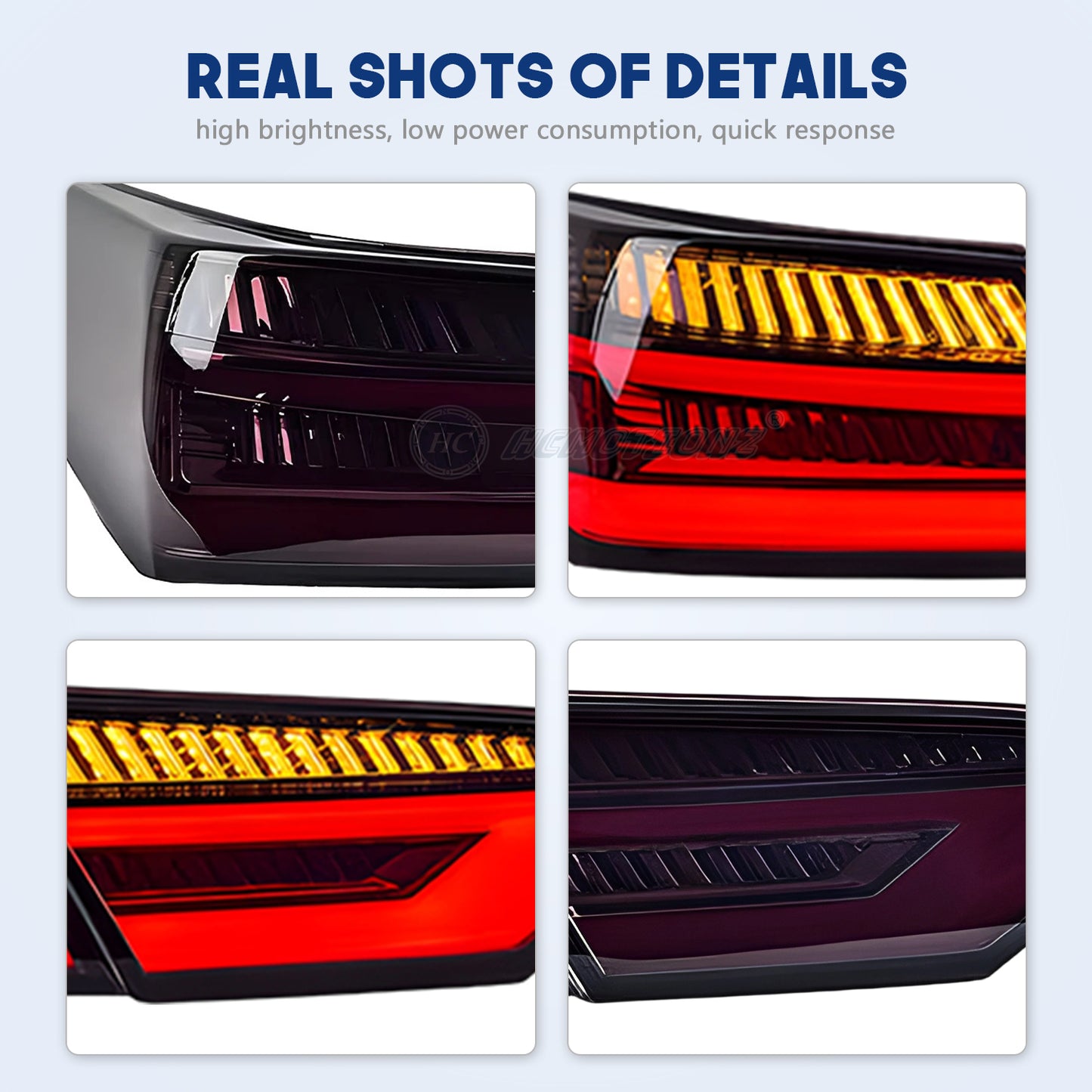 HCMOTION LED Taillights for Toyota Camry 2018-2024