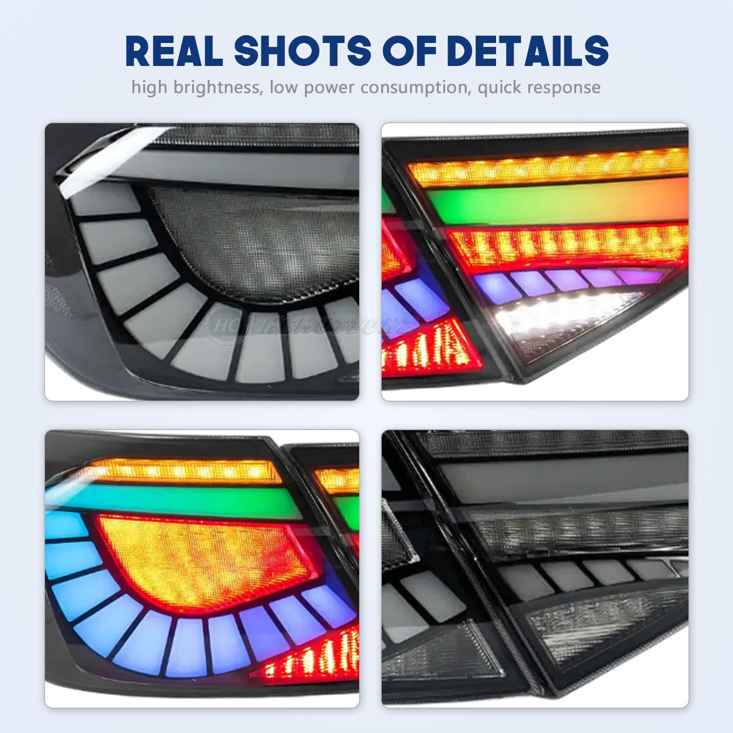 HCMOTION 11th Gen Honda Civic RGB LED Tail Lights 2022-2025 Sedan