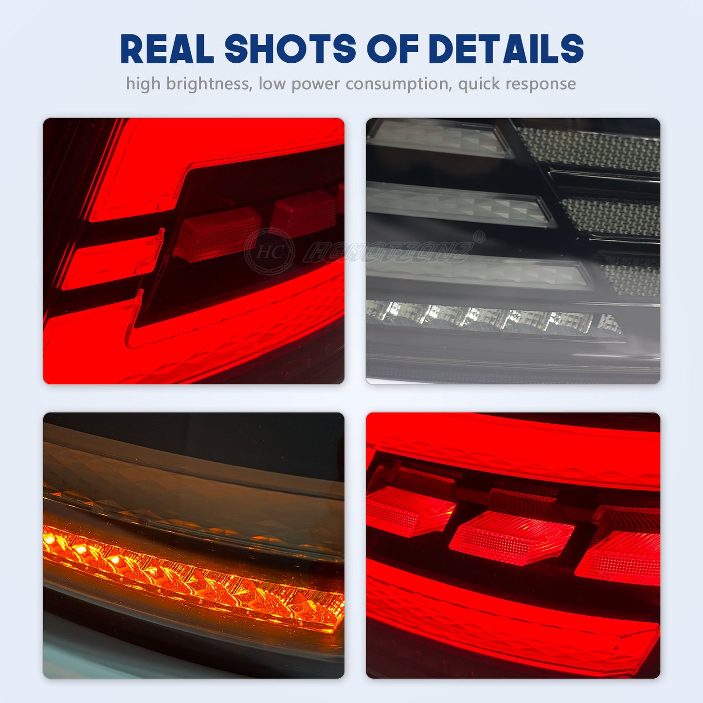 HCMOTION LED LED Tail Lights for Toyota Camry 2007-2011 USA Version Xv40 Aurion