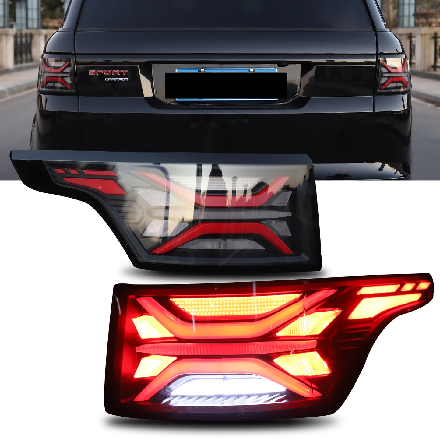 HCMOTION LED Tail Lights For Range Rover Sport 2013-2022