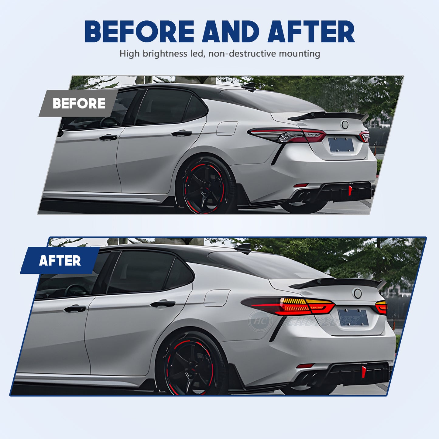 HCMOTION LED Taillights for Toyota Camry 2018-2024