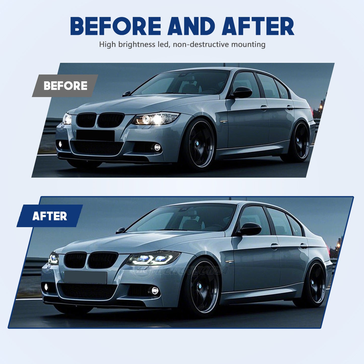 HCMOTION LED Laser Headlights for Bmw 3 Series Salgon 2005-2012