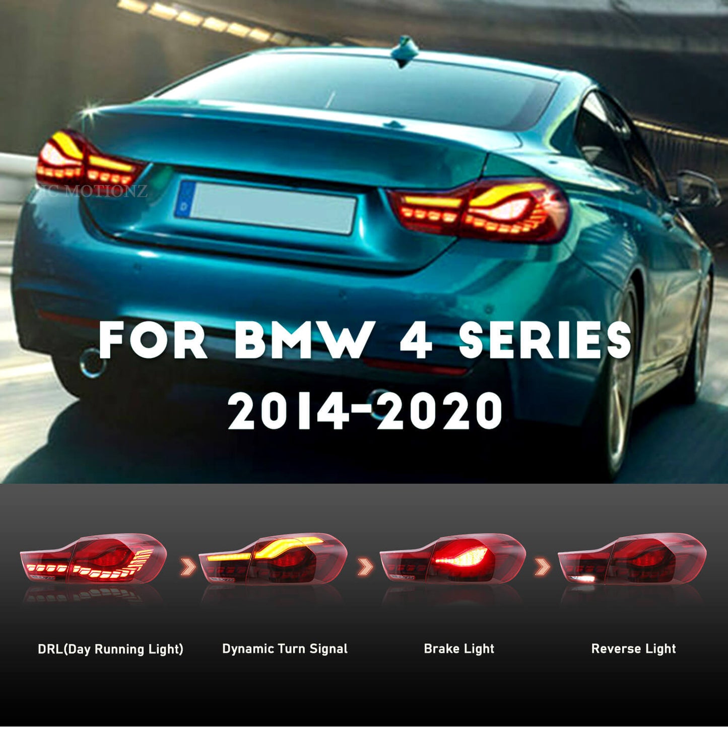 HCMOTION LED Tail Lights For BMW M4 2014-2020