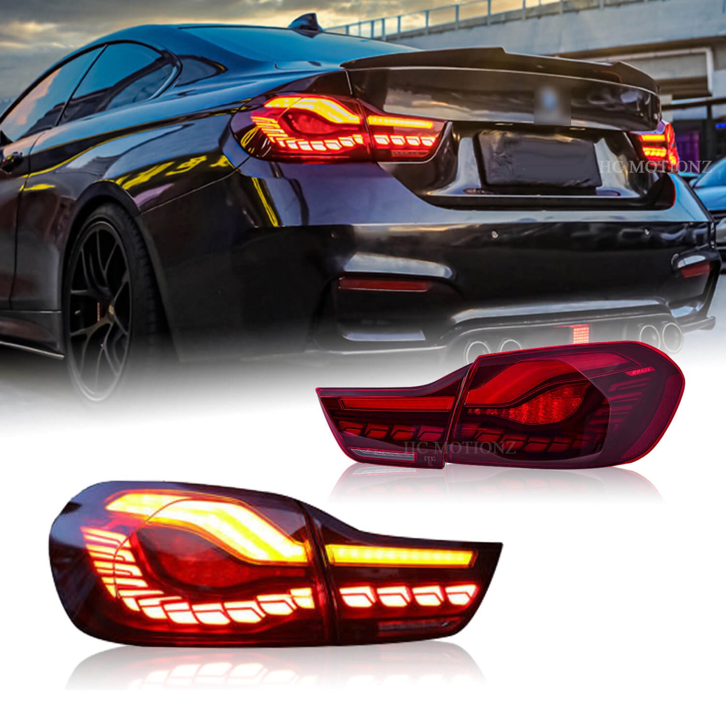 HCMOTION LED Tail Lights For BMW M4 2014-2020