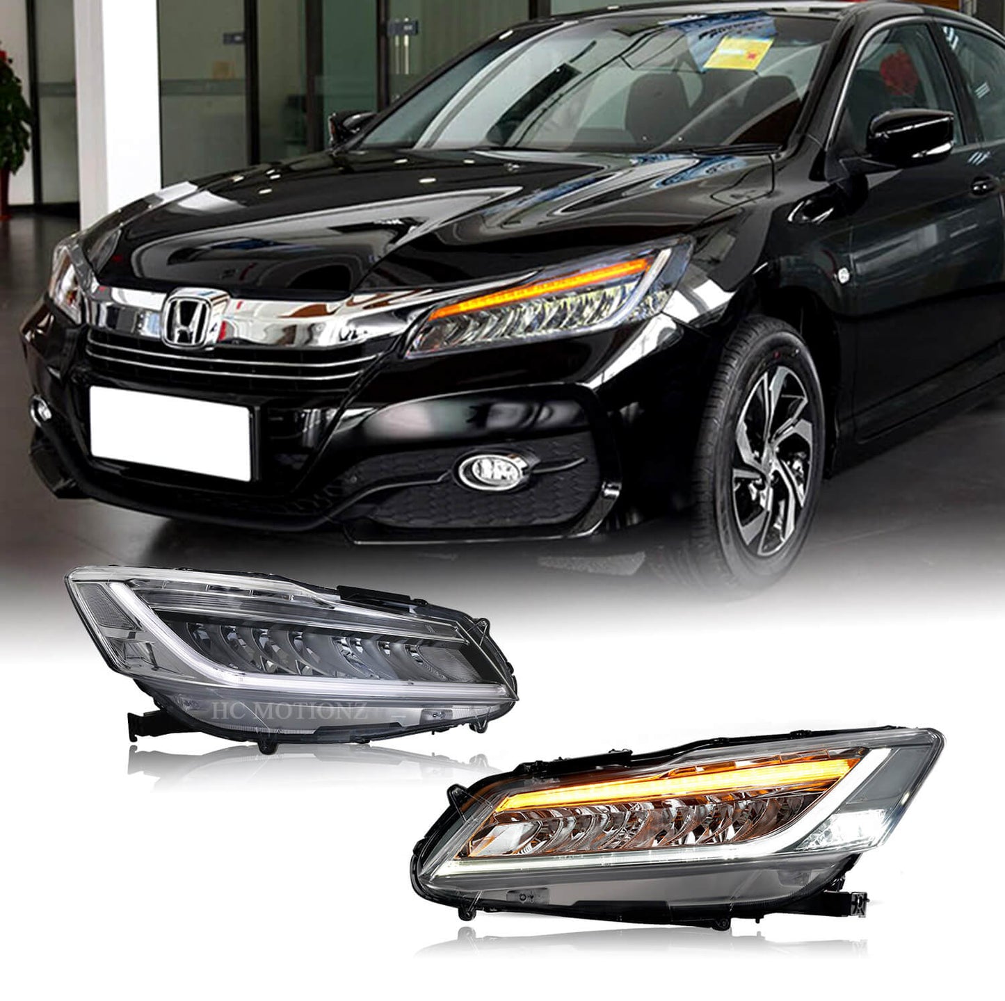 HCMOTION LED Headlights For Honda Accord 9/9.5th 2013-2017