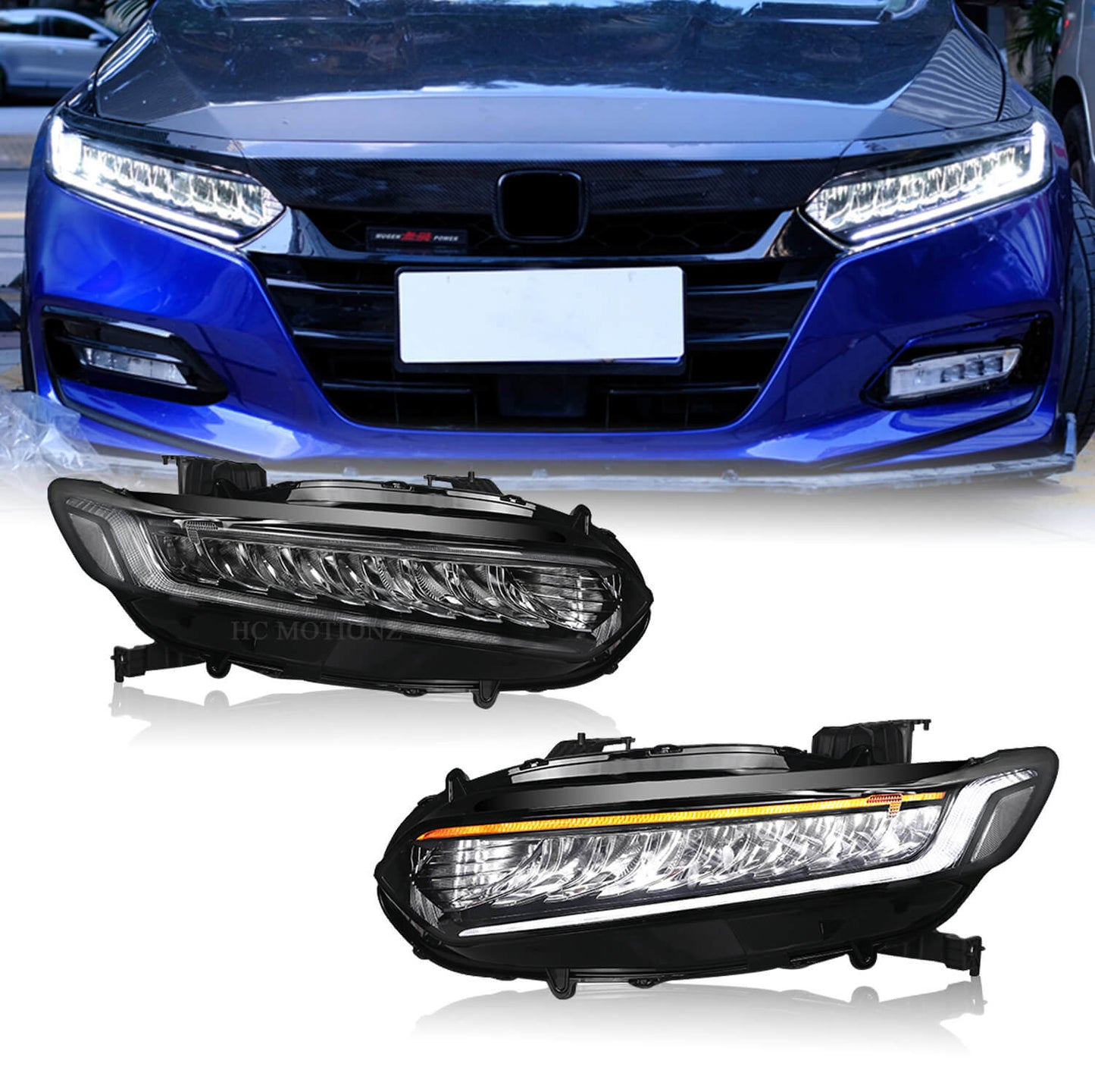 HCMOTION LED Headlights For Honda Accord 2018 to 2021
