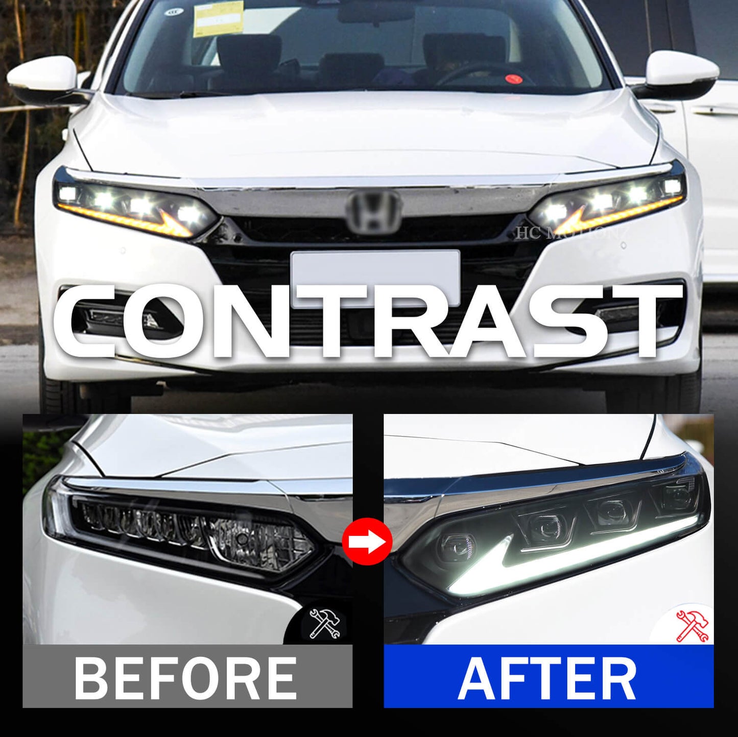 HCMOTION LED Headlights For Honda Accord 2018-2021
