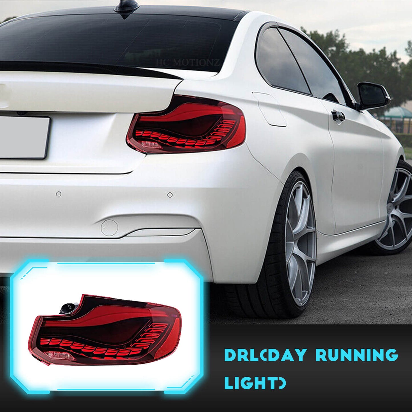 HCMOTION New Style LED Dynamic Tail Lights for BMW 2 Series M2 F22 F23 F87 218 220i 230 OLED Tail Lights