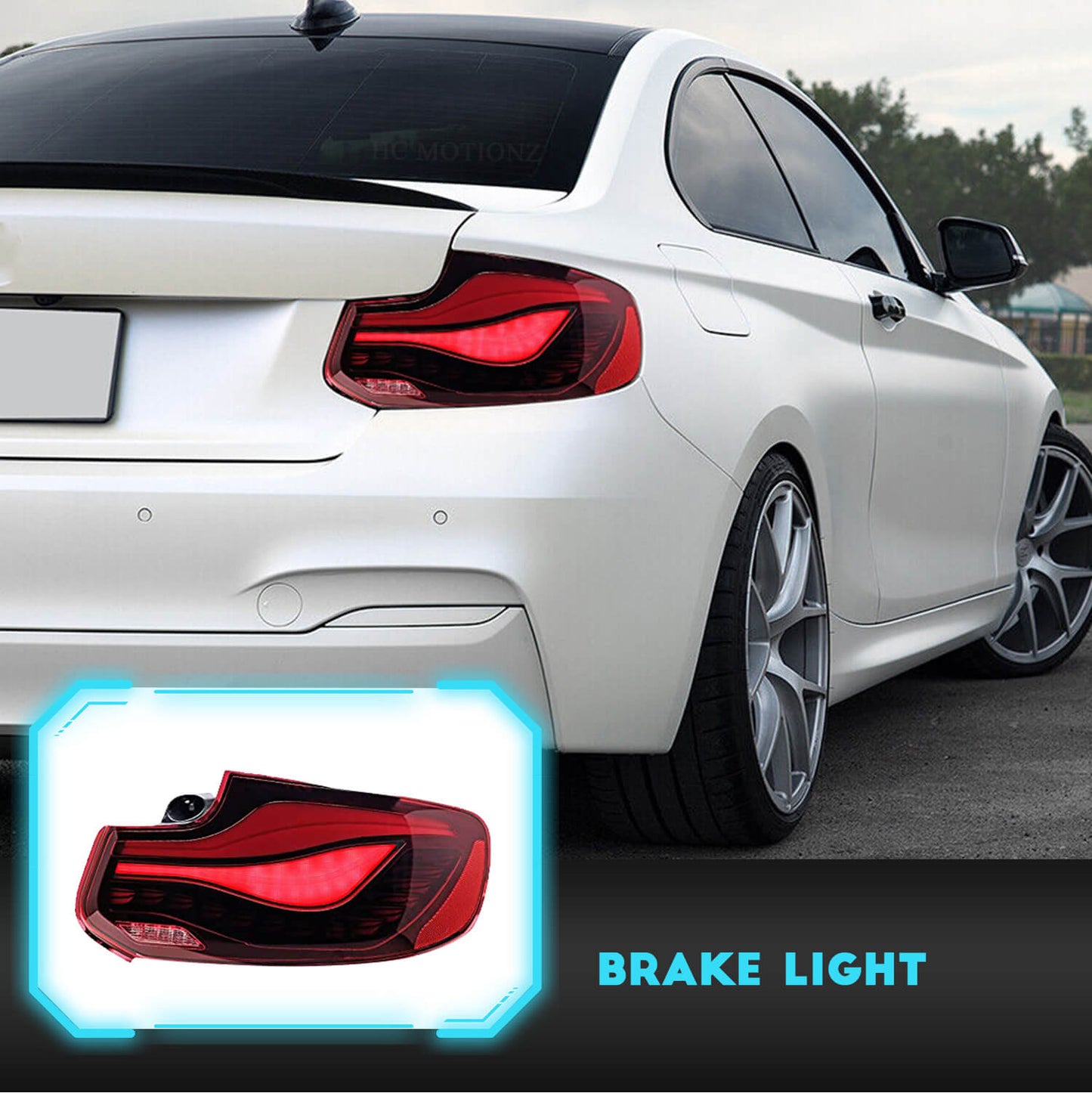 HCMOTION New Style LED Dynamic Tail Lights for BMW 2 Series M2 F22 F23 F87 218 220i 230 OLED Tail Lights