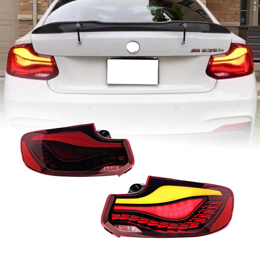 HCMOTION  New Style LED Dynamic Tail Lights for BMW 2 Series M2 F22 F23 F87 218 220i 230 OLED Tail Lights