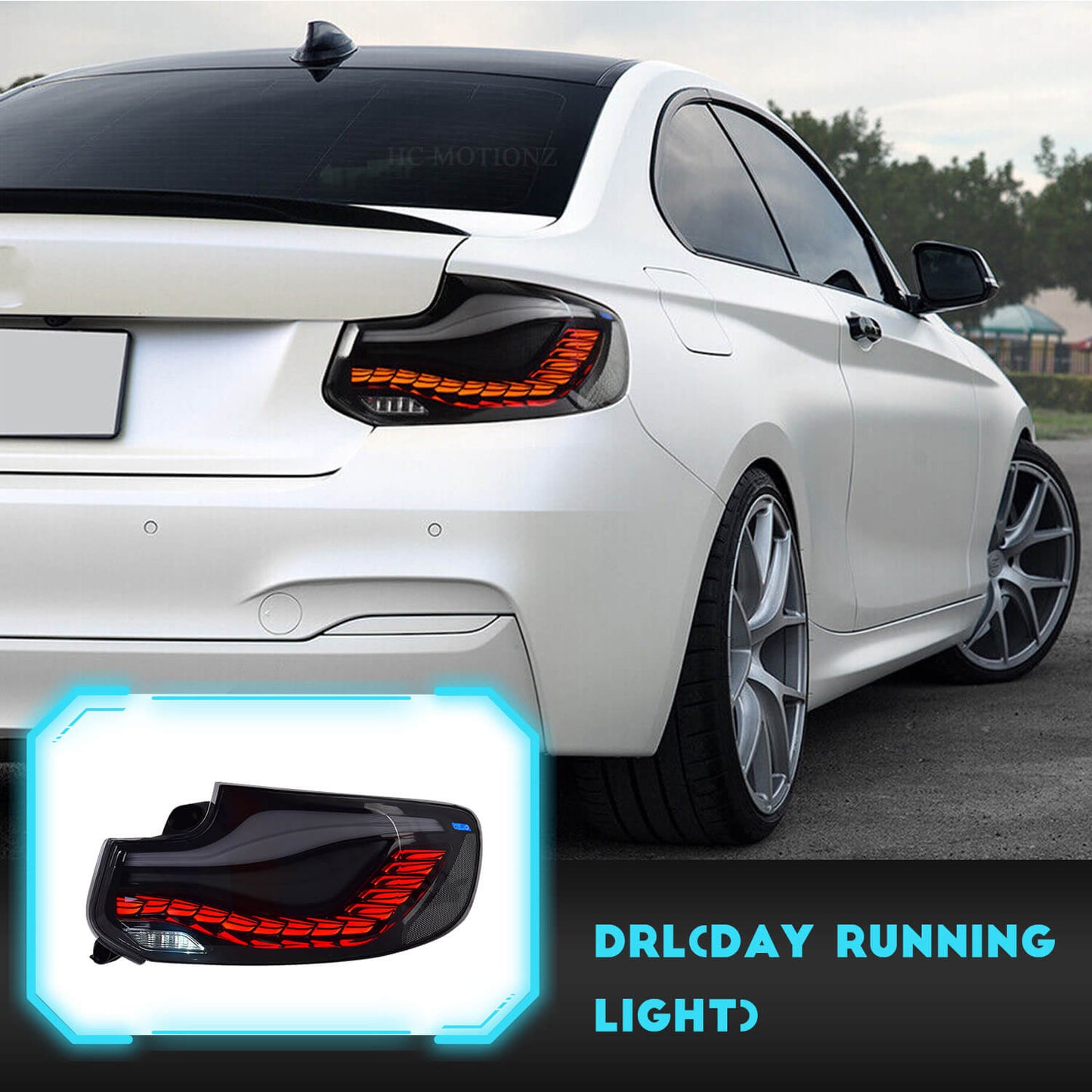 HCMOTION New Style LED Dynamic Tail Lights for BMW 2 Series M2 F22 F23 F87 218 220i 230 OLED Tail Lights