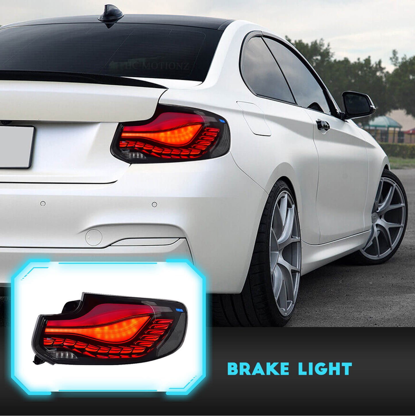 HCMOTION New Style LED Dynamic Tail Lights for BMW 2 Series M2 F22 F23 F87 218 220i 230 OLED Tail Lights