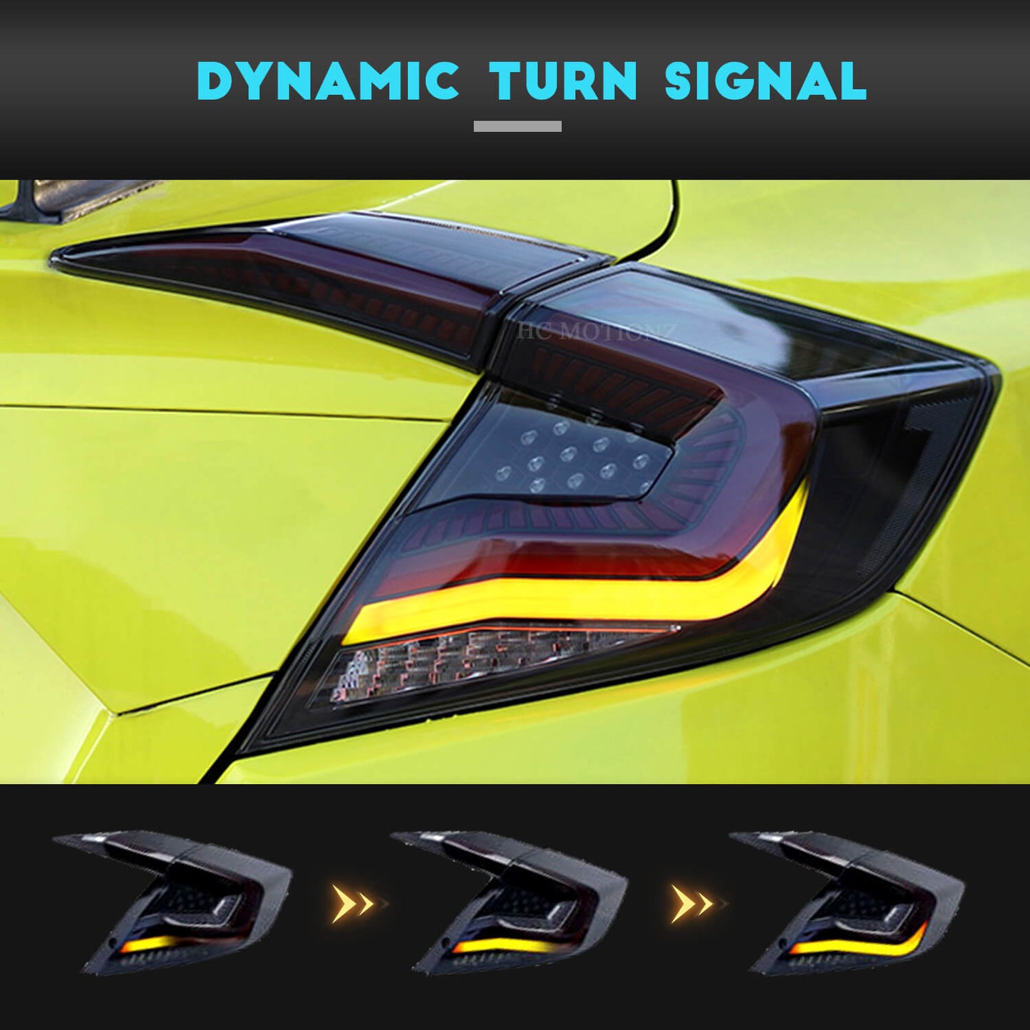 HCMOTION LED Taillights For Honda Civic Sedan 2016-2021
