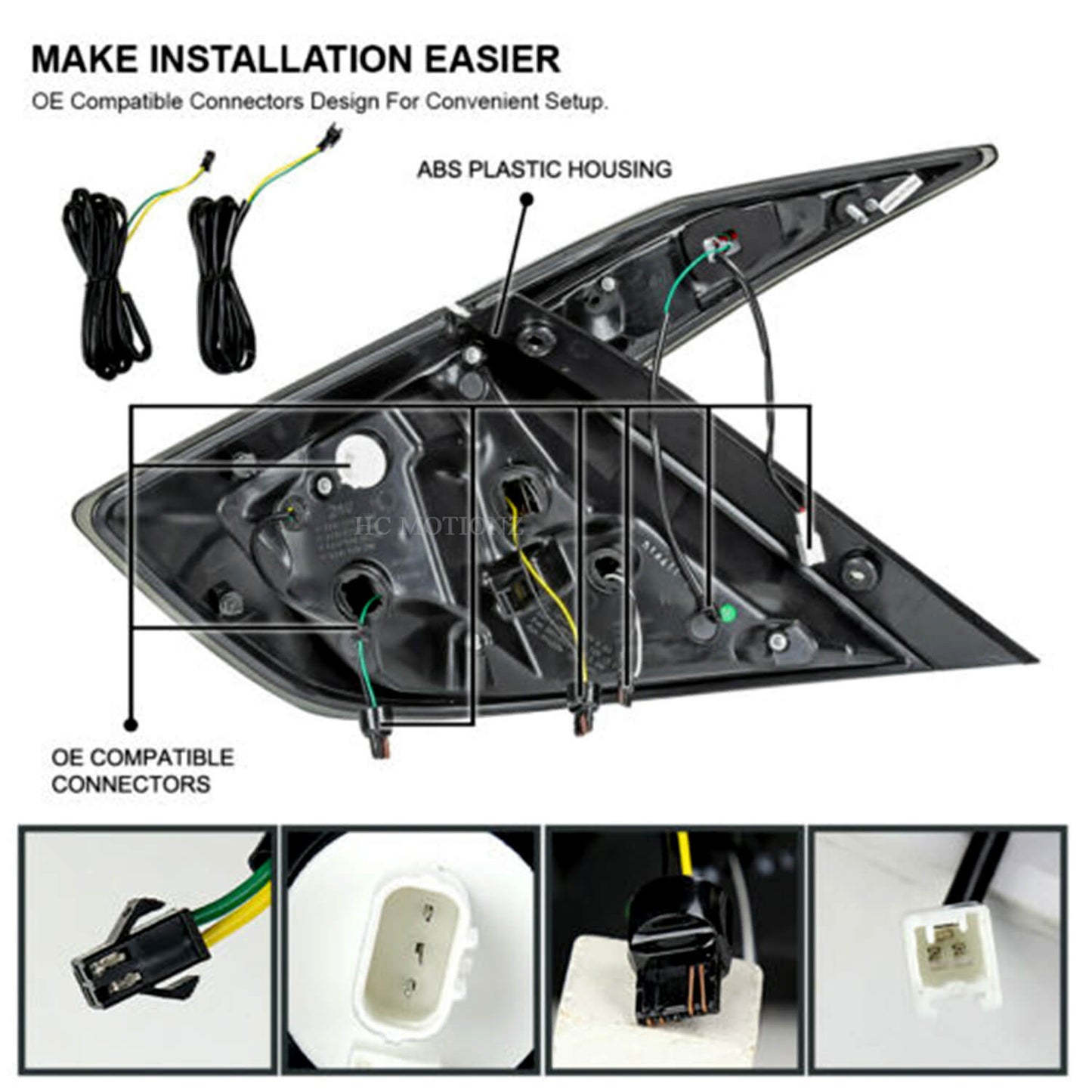 HCMOTION LED Taillights For Honda Civic Sedan 2016-2021