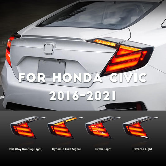 HCMOTION Taillights For Honda Civic 2016-2021