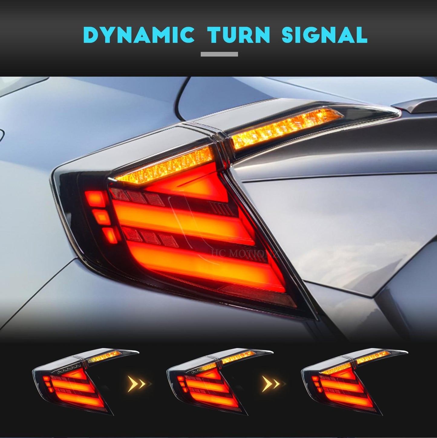 HCMOTION Taillights For Honda Civic 2016-2021