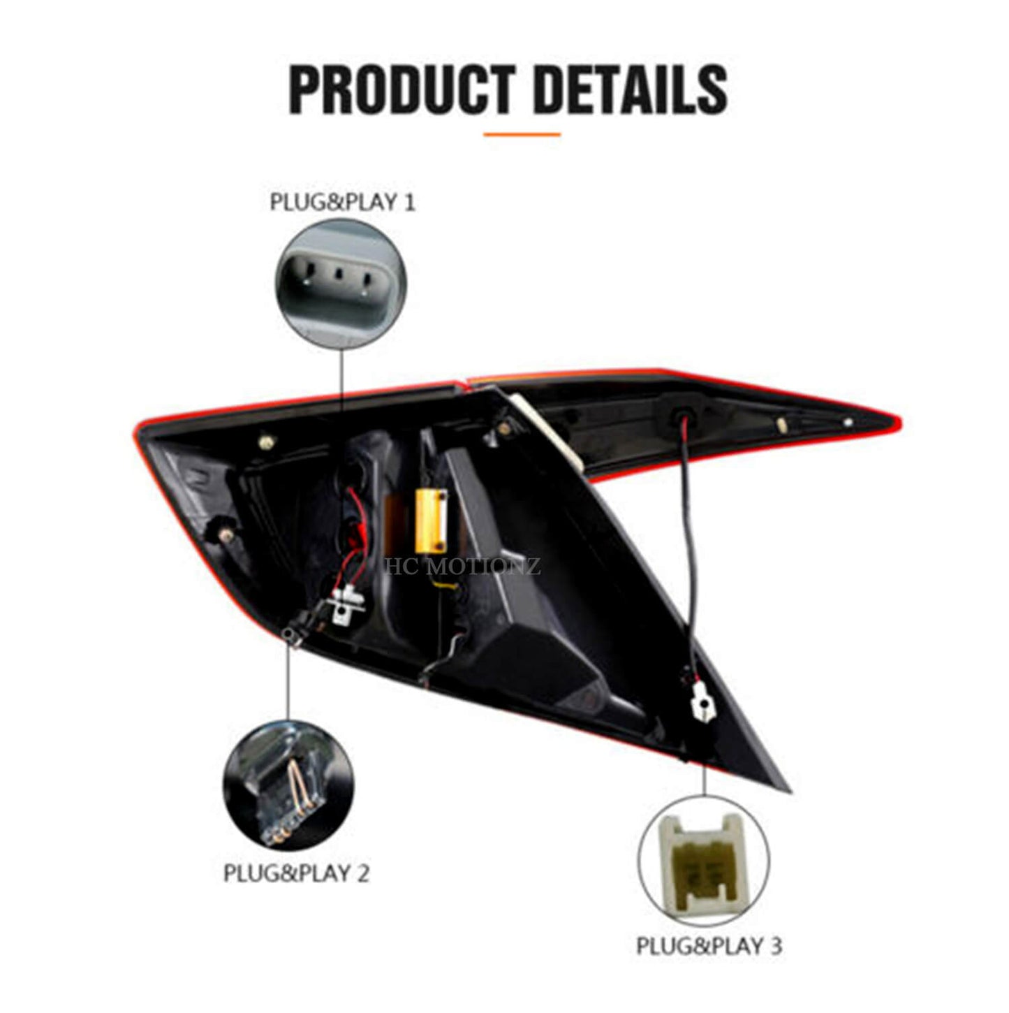 HCMOTION Taillights For Honda Civic 2016-2021