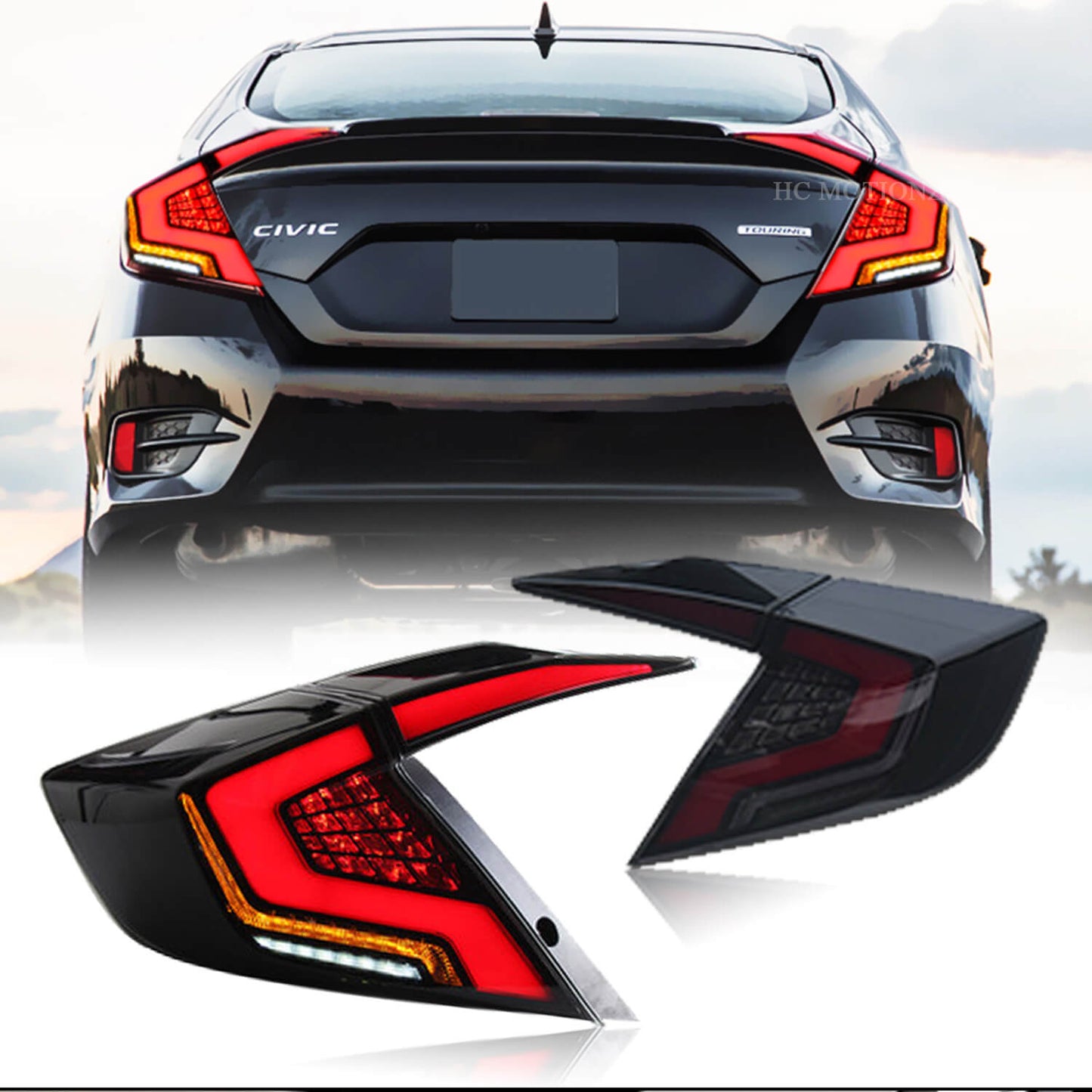 HCMOTION Taillights For Honda Civic 2016-2021