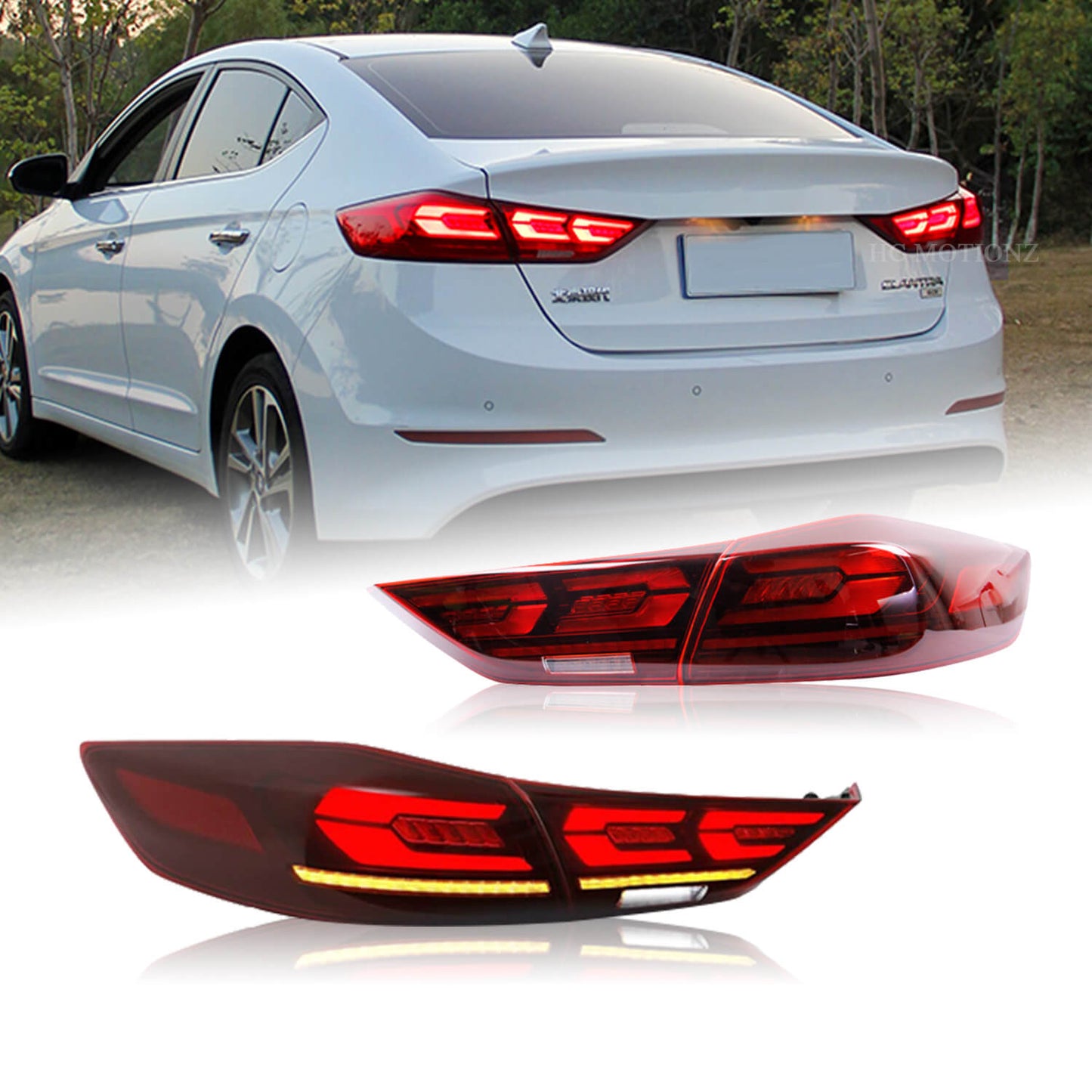 HCMOTION LED Tail Light For Hyundai Elantra 2016-2018