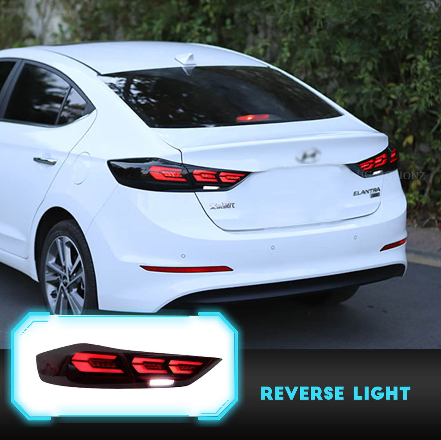 HCMOTION LED Tail Light For Hyundai Elantra 2016-2018