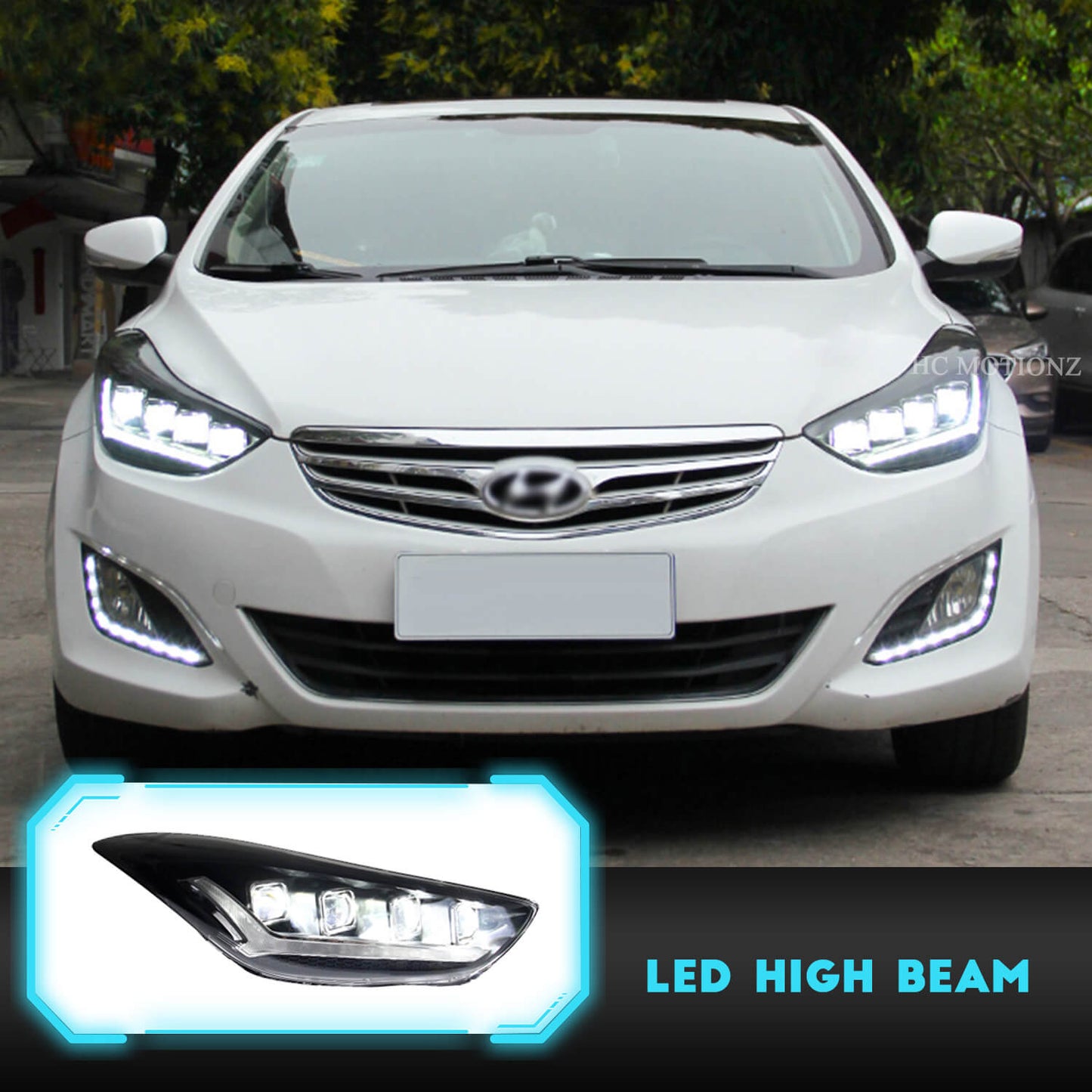 HCMOTION For Hyundai Elantra 2011-2015 Full LED Headlights