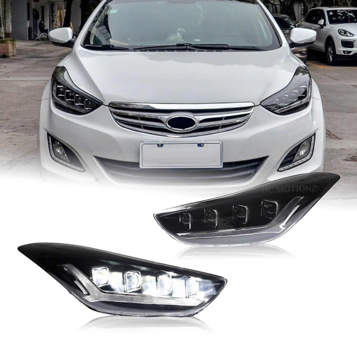 HCMOTION For Hyundai Elantra 2011-2015 Full LED Headlights
