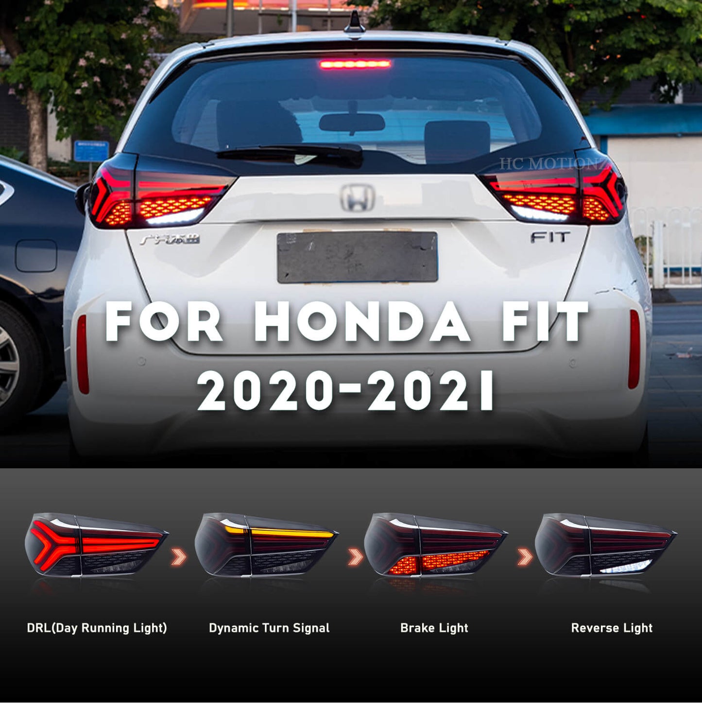 HCMOTION 4th Gen Honda Jazz/FIT LED Tail Lights