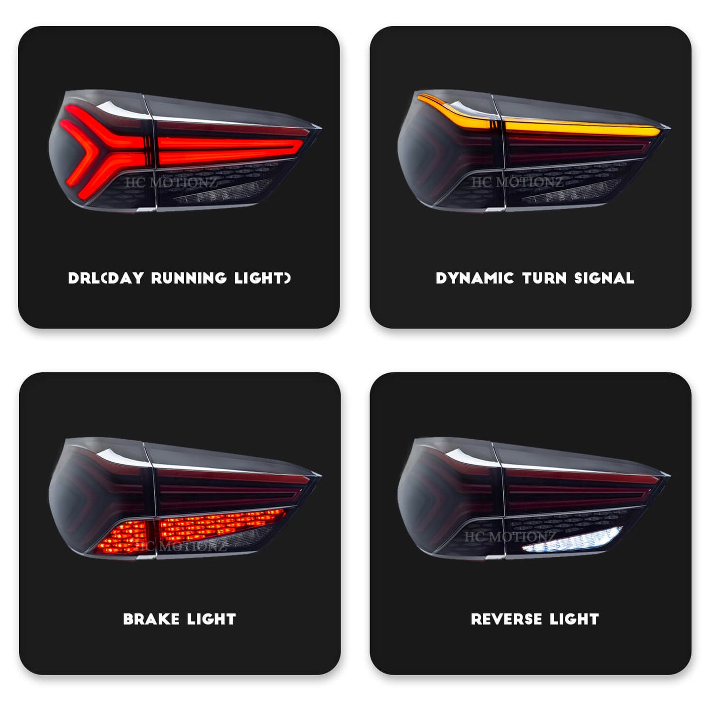 HCMOTION 4th Gen Honda Jazz/FIT LED Tail Lights